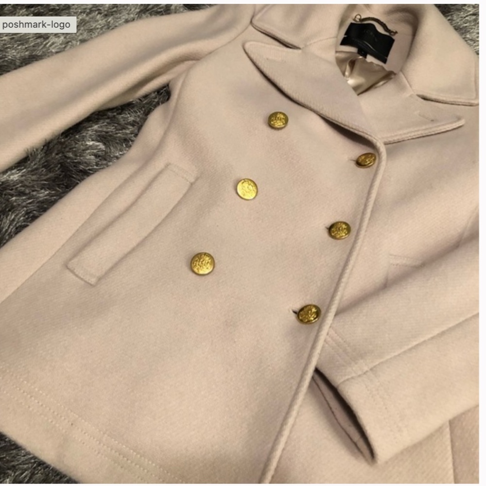 J Crew Stadium Cloth by Nello Gori Pea Coat